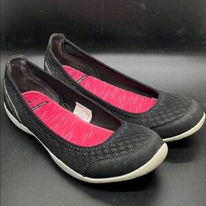 Athletic Works Memory Foam Women’s Casual Black Mesh Ballet Flats Size 9